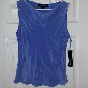 Jones New York Dress Womens Purple 100% Silk No Sleeve Size 14 NWT